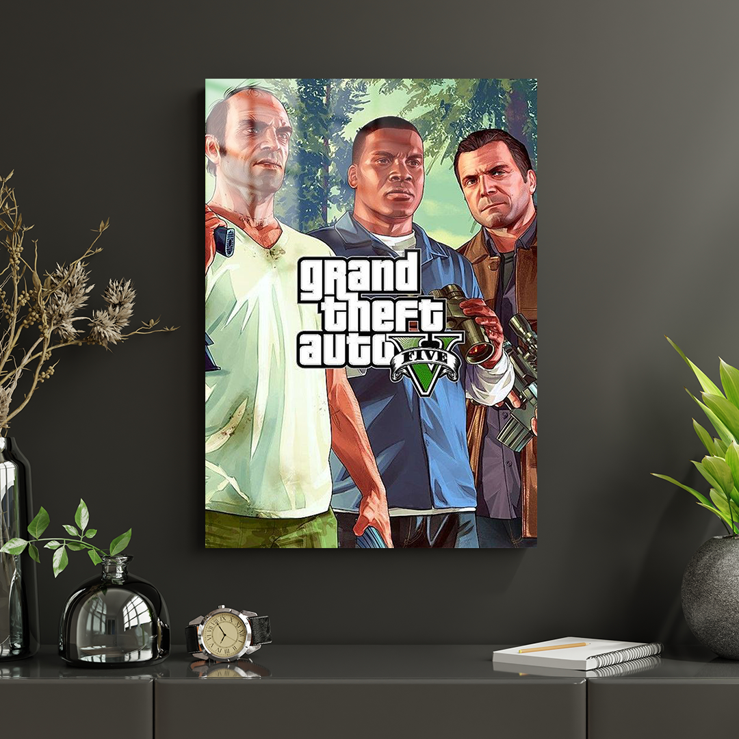 Grand Theft Auto V 01 Metal Poster