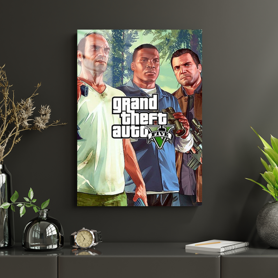 Grand Theft Auto V 01 Metal Poster