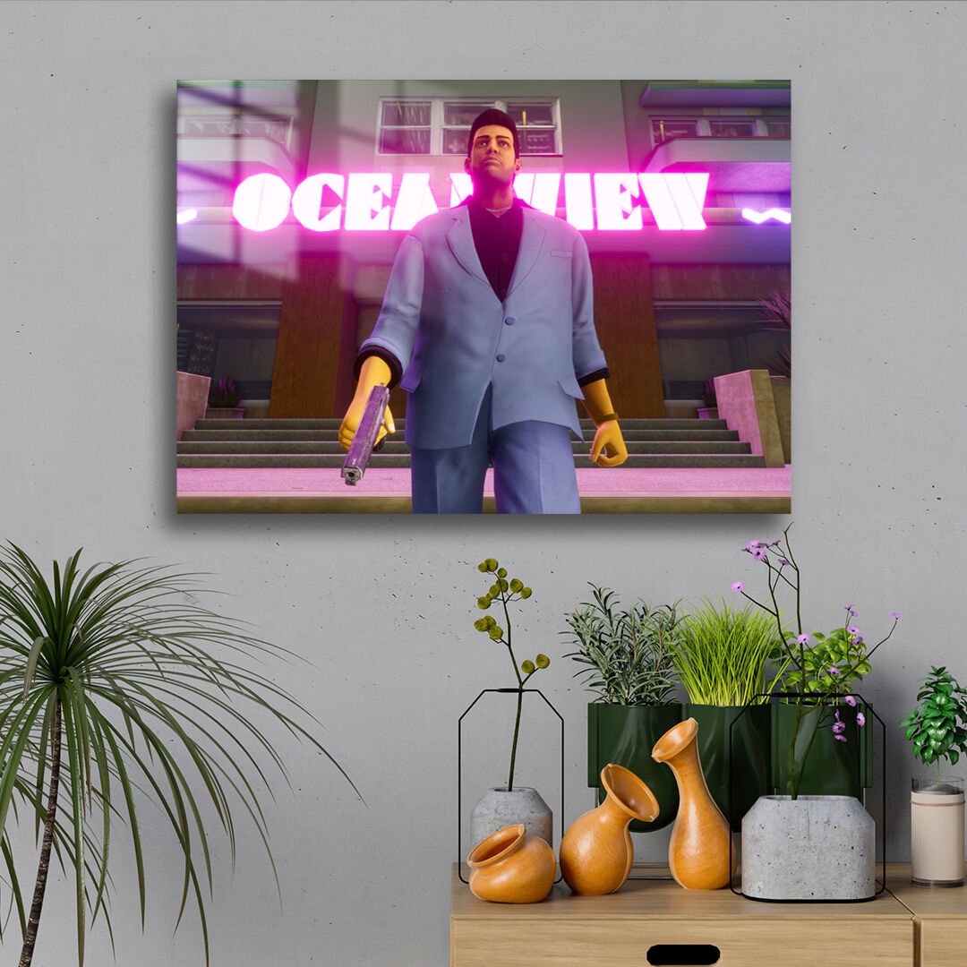 Grand Theft Auto Vice City 01 Metal Poster