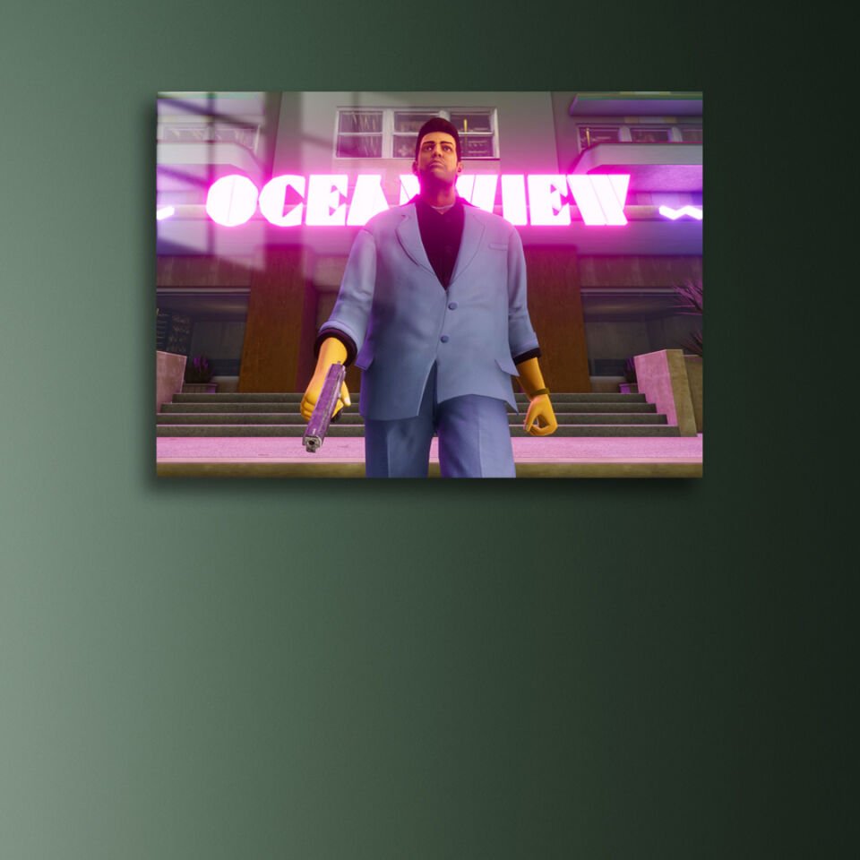 Grand Theft Auto Vice City 01 Metal Poster