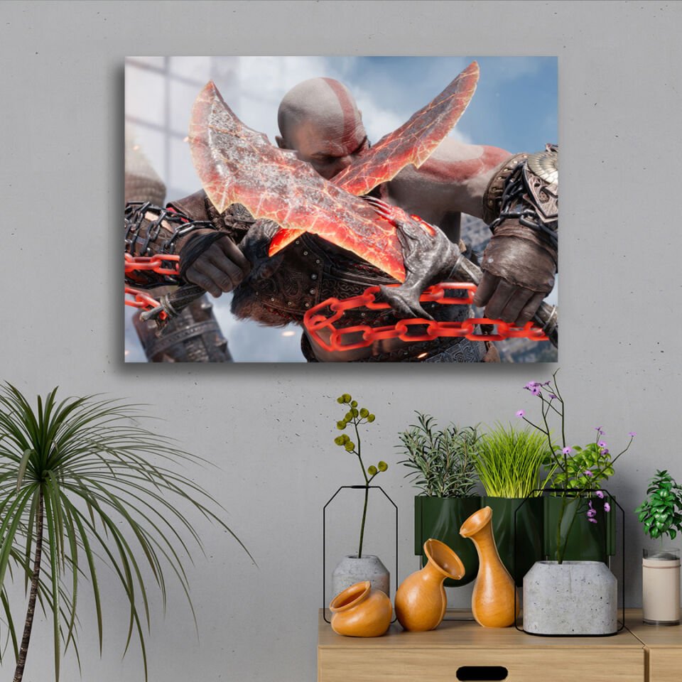 God Of War 10 Metal Poster