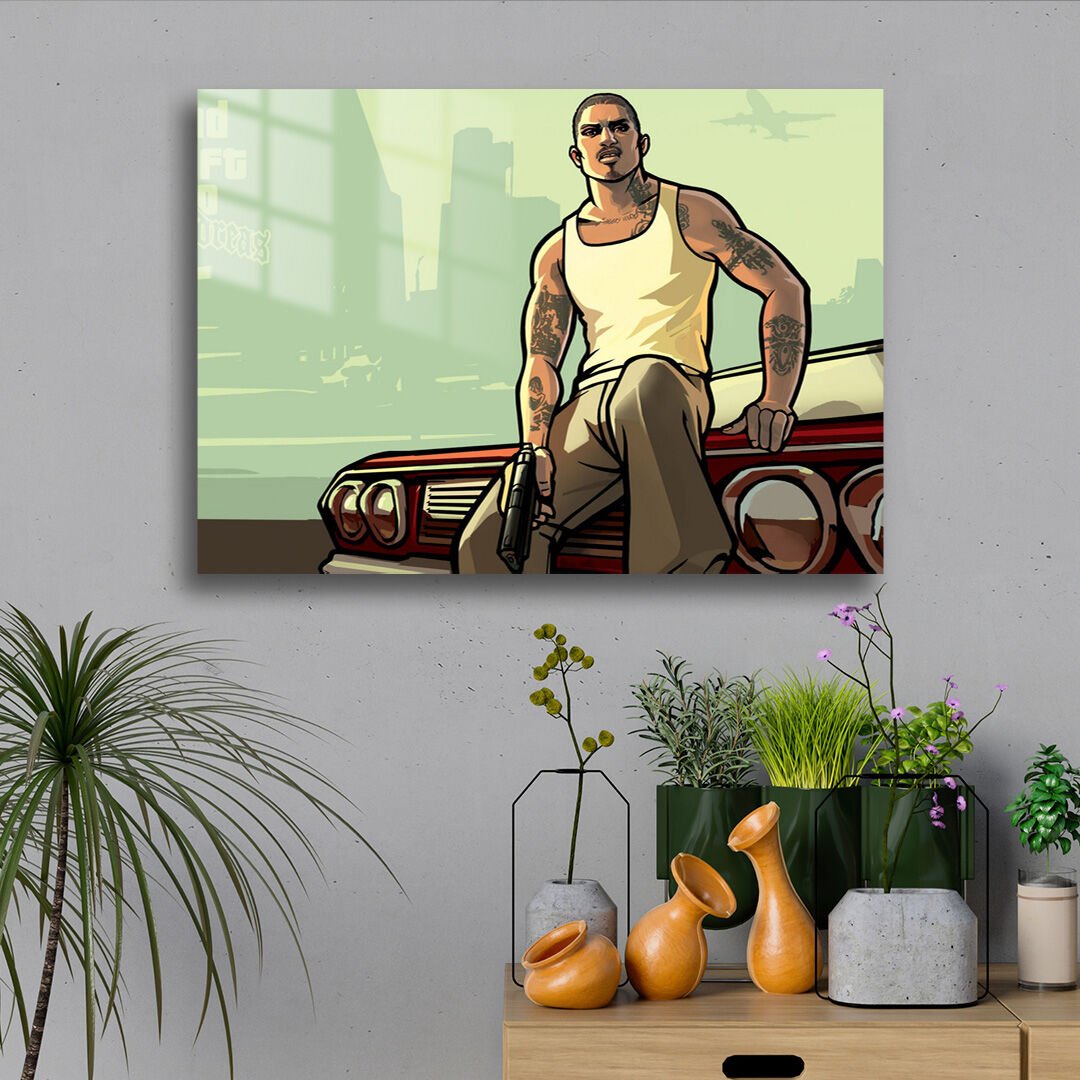 Grand Theft Auto San Andreas 02 Metal Poster