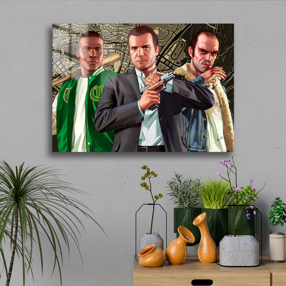 Grand Theft Auto V 03 Metal Poster