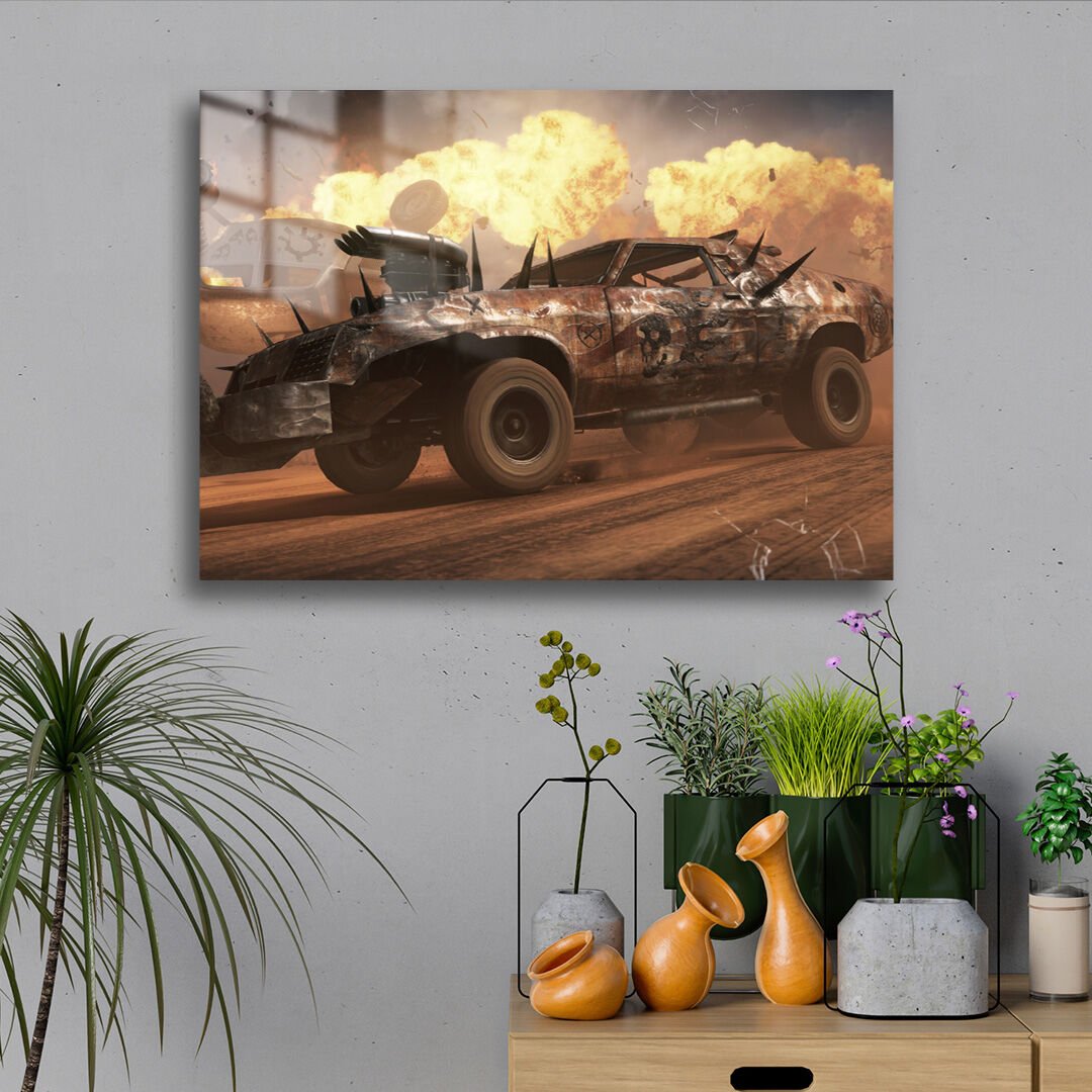 Mad Max 02 Metal Poster