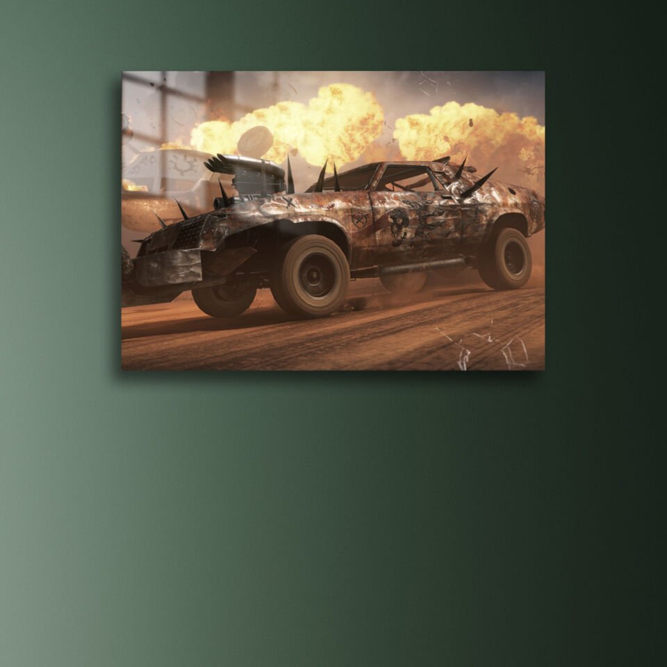 Mad Max 02 Metal Poster