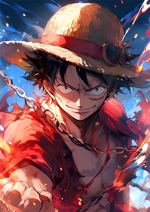 Monkey D. Luffy 02 Metal Poster