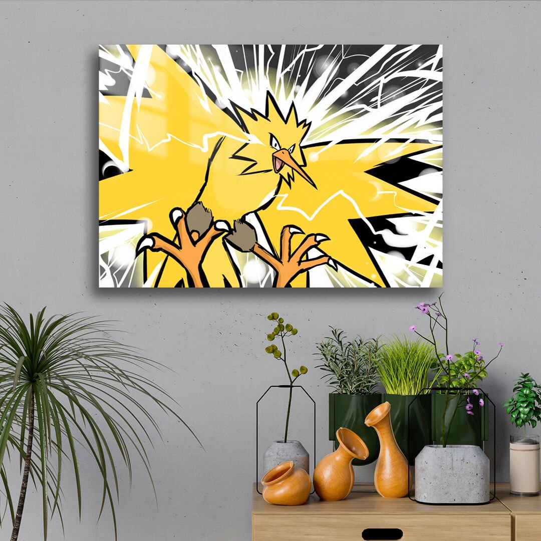 Zapdos 01 Metal Poster