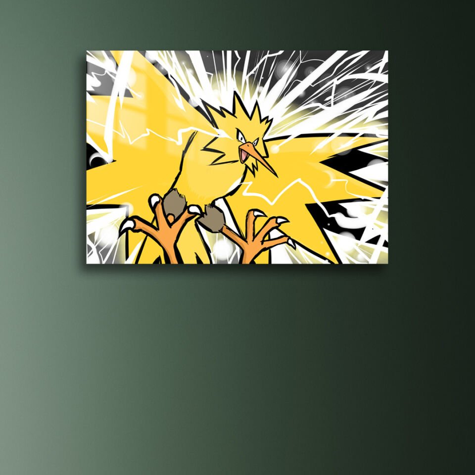 Zapdos 01 Metal Poster