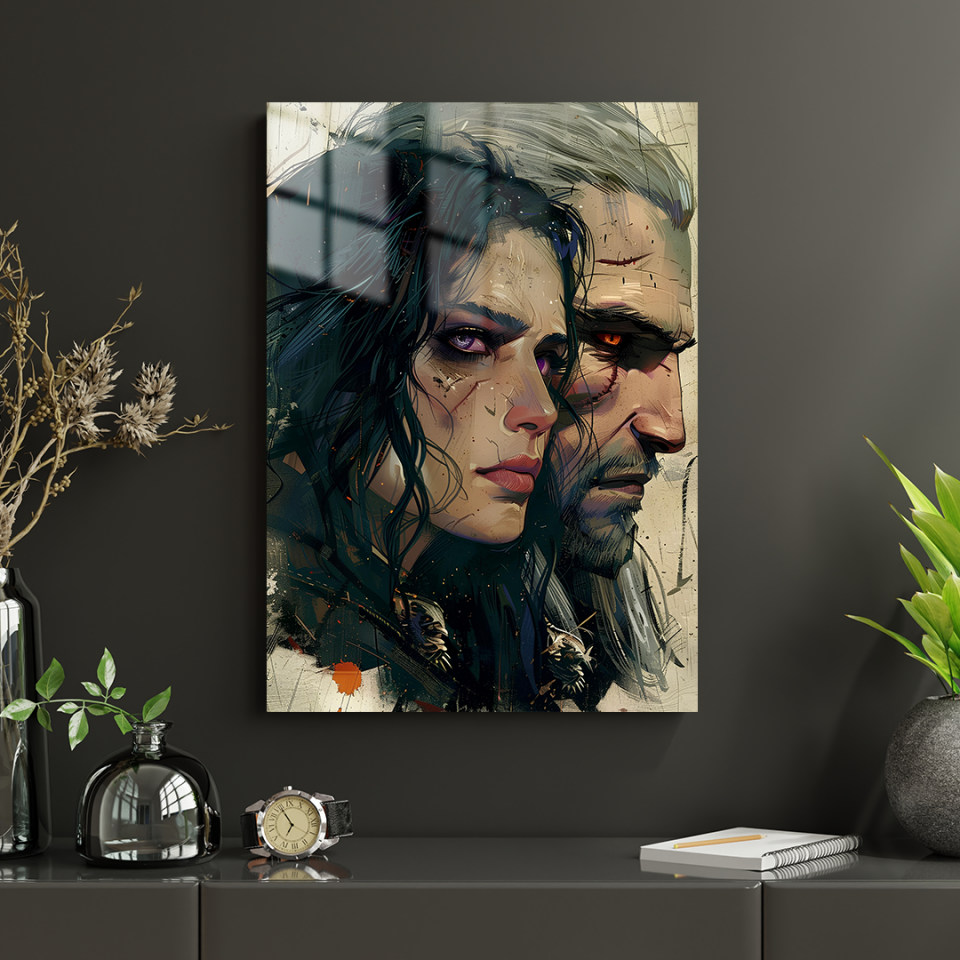 Geralt & Yennefer 01 Metal Poster