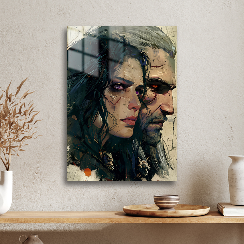 Geralt & Yennefer 01 Metal Poster