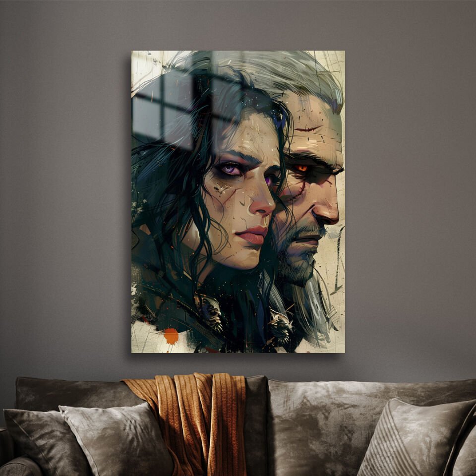 Geralt & Yennefer 01 Metal Poster