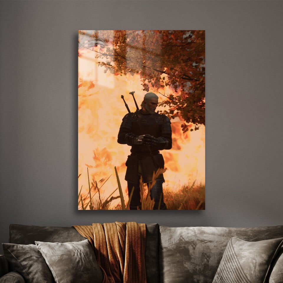 Geralt 20 Metal Poster